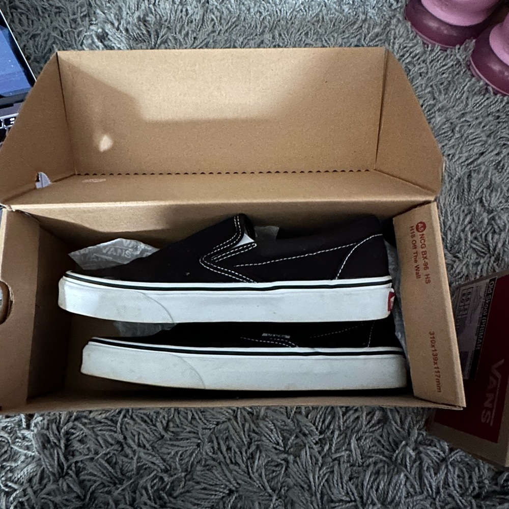 Vans Black and White Classic Skate Sneakers